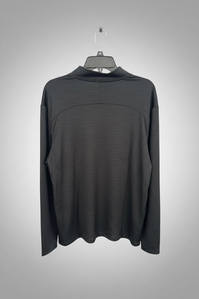 DSG Men's Movement 1/4 Zip Long Sleeve Shirt, Pure Black - Size XL