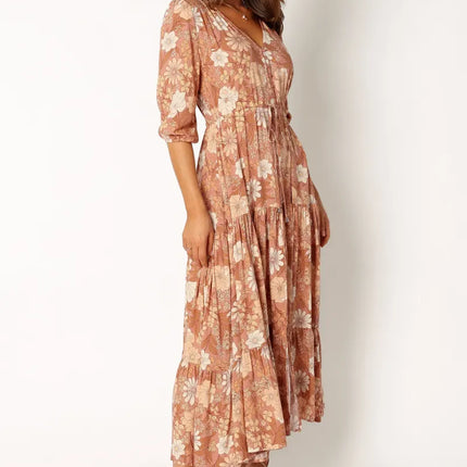 Petal & Pup Kelda Floral Maxi Dress, New, Size XL