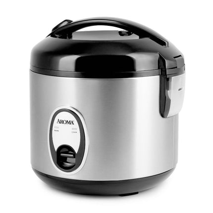 Aroma Rice Cooker 6-Cup Stainless Steel Open Box