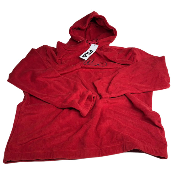 Fila Polar Fleece Hoodie (Red) Size L Men's - New
