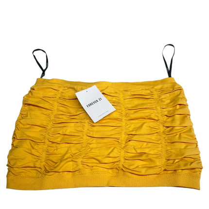 Forever 21 Ruched Gold Camisole Top Medium-Large (New)
