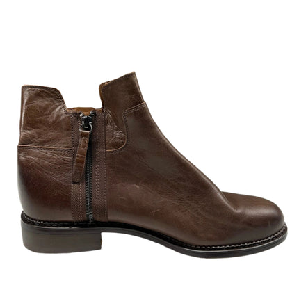 Franco Sarto Women's Brown Leather Ankle Boots - Size 9 (New)
