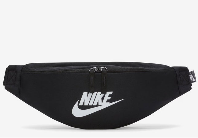 Nike Heritage Belt Bag in black, misc size, with 183 cubic inches capacity. Ideal for everyday use and travel