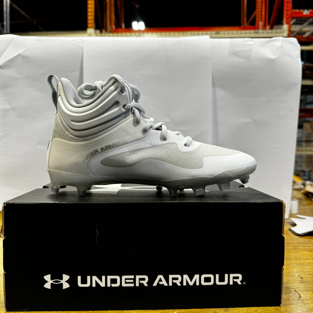 Under Armour UA Command MC Mid Baseball Cleats (Men’s Size 8) - White, New