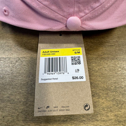 Nike Adult Unisex Club Cap - Pink - Size S/M