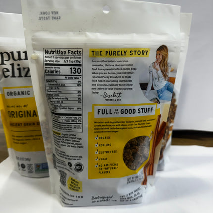 Purely Elizabeth Original Ancient Grain Granola 12oz (3-Pack) Exp. 03/09/2025