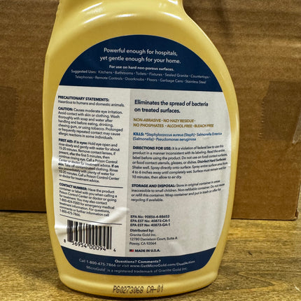 MicroGold Dual-Action Disinfectant & Antimicrobial 24oz (6-Pack)