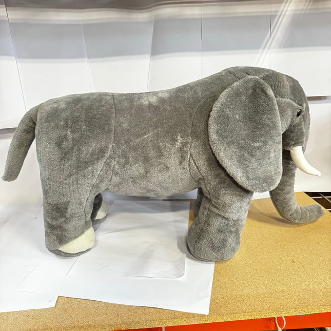 Melissa & Doug Giant Elephant - Open Box, Lifelike Stuffed Animal (over 3 feet long)