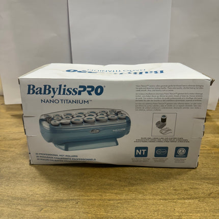 BaBylissPRO Nano Titanium Hot Rollers - 20 Professional Hot Rollers - New with Damaged Box,