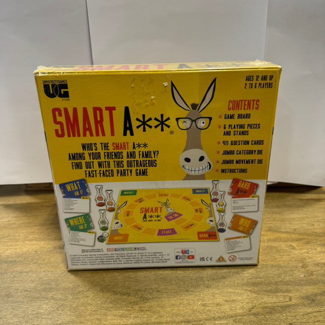 Smart A** Party Game - Fast-Paced Trivia, Ages 12 and Up, 2-6 Players - New