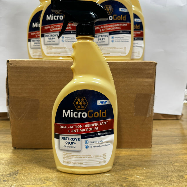 MicroGold Dual-Action Disinfectant & Antimicrobial 24oz (6-Pack)