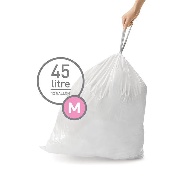 simplehuman Code M Custom Fit Drawstring Trash Bags - 20 Ct