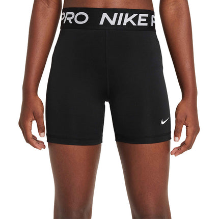 Nike Girls’ Athletic Shorts in black, perfect for sports and casual wear.