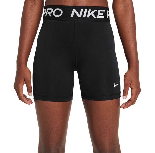 Nike Girls’ Athletic Shorts in black, perfect for sports and casual wear.