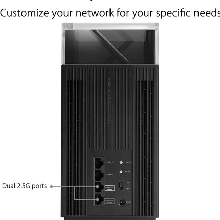 ASUS ZenWiFi Pro ET12 AXE11000 Tri-Band Mesh WiFi 6E System - 2 Pack, New