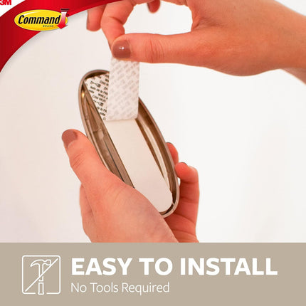 3M Command Damage-Free Hanging Hooks - 2-Pack, 5 lb Capacity - Decorative Metal Hooks