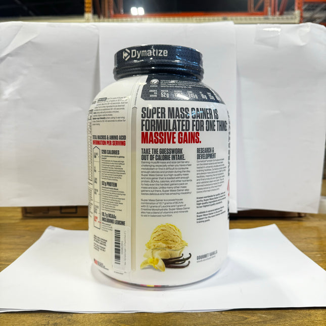 Dymatize Super Mass Gainer Gourmet Vanilla - 6lb (8 Servings) Exp. 12/2025