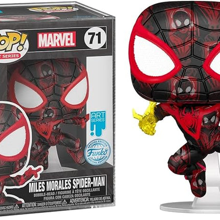 Funko Marvel Miles Morales Spider-Man Pop! Vinyl Collectible Bobble-Head Limited Edition Exclusive Art Series 71 New