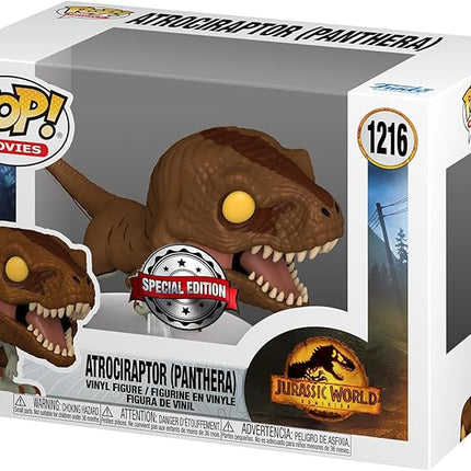 Funko POP! Movies: Jurassic World Dominion - Atrociraptor (Panthera) 1216 New
