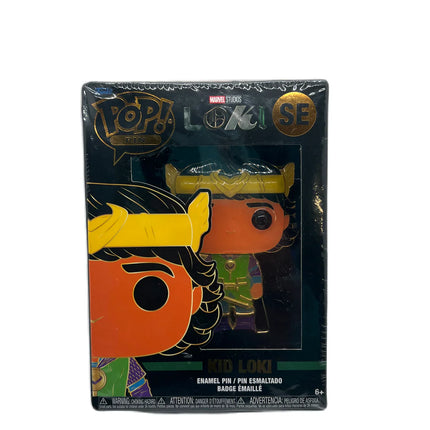 Funko Pop! Pin Marvel Studios Kid Loki Enamel Pin – New