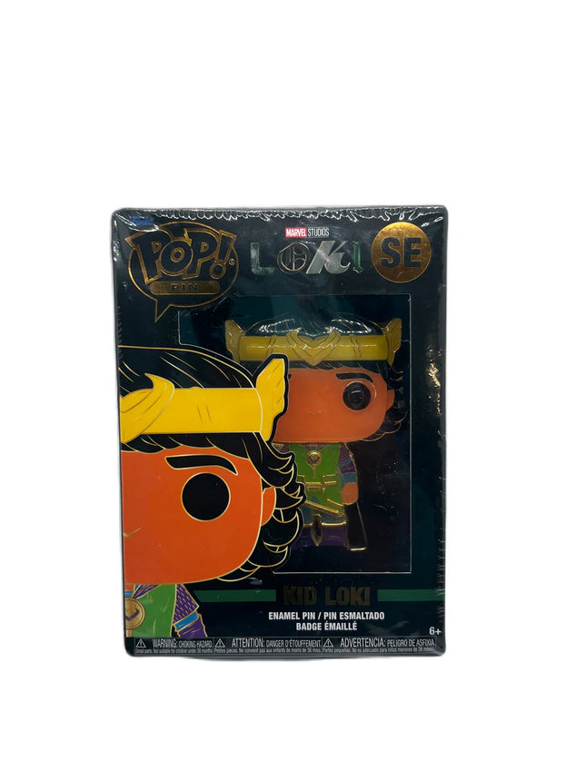 Funko Pop! Pin Marvel Studios Kid Loki Enamel Pin – New