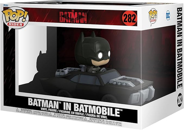 Funko Pop! Ride Super Deluxe: The Batman - Batman and Batmobile 282 New
