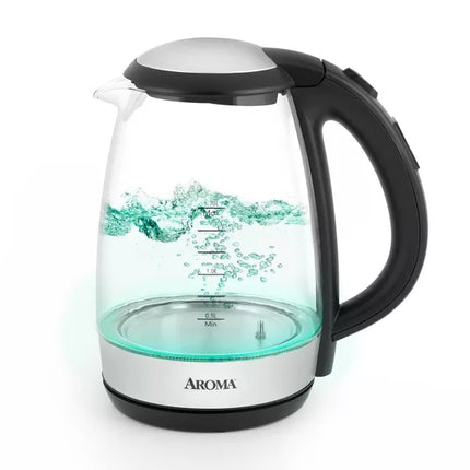 Aroma 1.7L Digital Glass Kettle - New