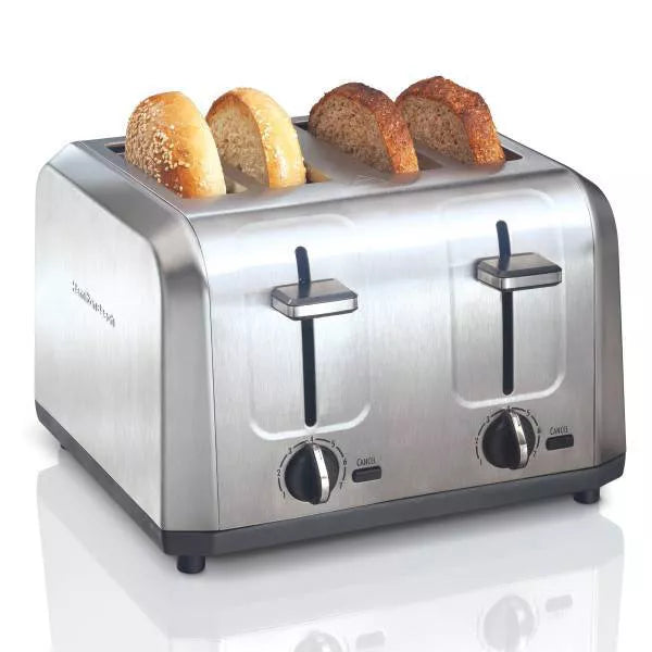 Hamilton Beach 4-Slice Toaster, Brushed Stainless Steel (24714) - New