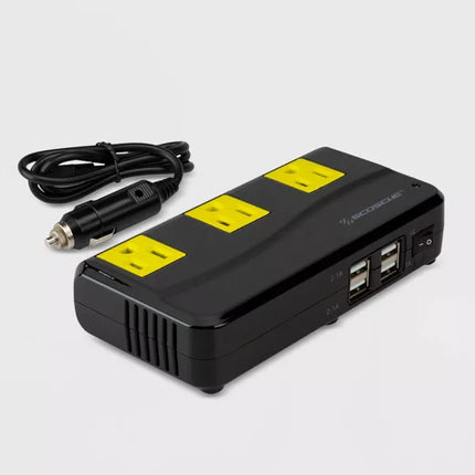 Scosche 200W Portable Power Inverter with 4 USB Ports (PI200PS) - Open Box