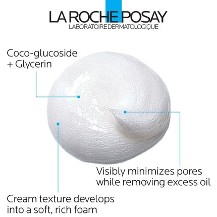 La Roche Posay Effaclar Deep Cleansing Foaming Cream Face Cleanser - Unscented - 4.2oz
