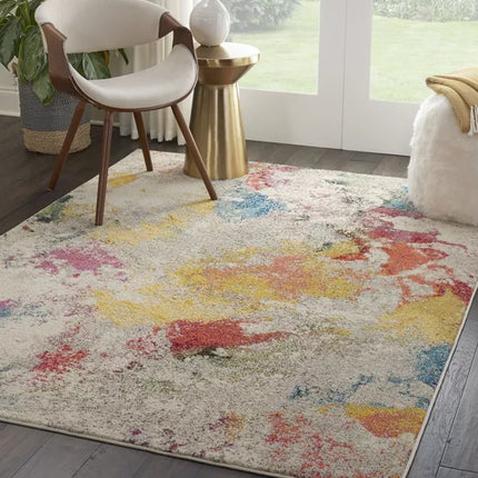 Nourison Celestial Splash Abstract Indoor Rug, 3'11" x 5'11", Open Box