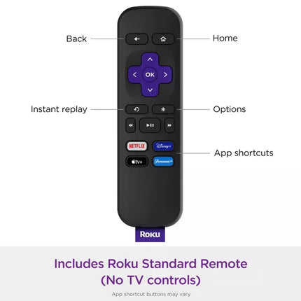 Roku Express HD Streaming Device with Standard Remote & Wi-Fi (Open Box, Without HDMI Cable & Charger)