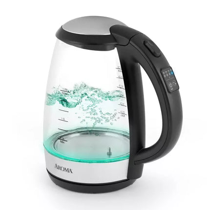 Aroma 1.7L Digital Glass Kettle - New