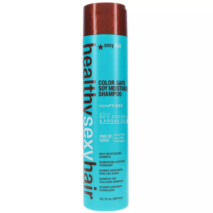 Sexy Hair Healthy Sexy Hair Sulfate-Free Soy Moisturizing Shampoo 10.1 oz (2-Pack) | Hydrating Shampoo for Soft, Silky Hair