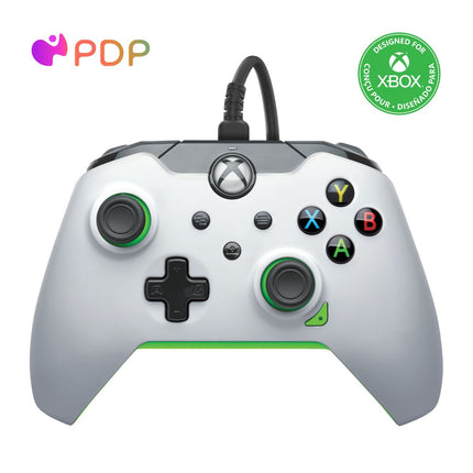 PDP Wired Gaming Controller for Xbox Series X|S/Xbox One - Neon White - New