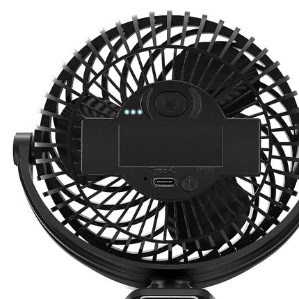 Holmes 4" On-The-Go Portable Clip Rechargeable Battery Fan - 360° Rotation - Black - Open Box