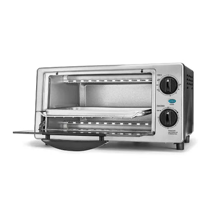 KitchenSmith by Bella 4-Slice Toaster Oven - Stainless Steel, New