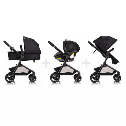 Evenflo Pivot Modular Travel System w/ LiteMax Car Seat & Anti-Rebound Bar New