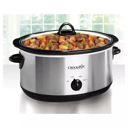 Lightly Used Crock-Pot 7qt Manual Slow Cooker - Stainless Steel Lightly Used