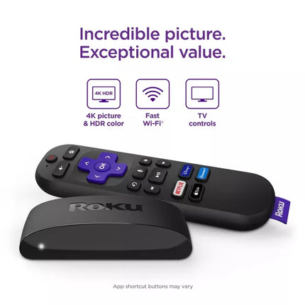 Roku Express 4K+ Streaming Player with Voice Remote and HDMI Cable (Open Box Without HDMI Cable)