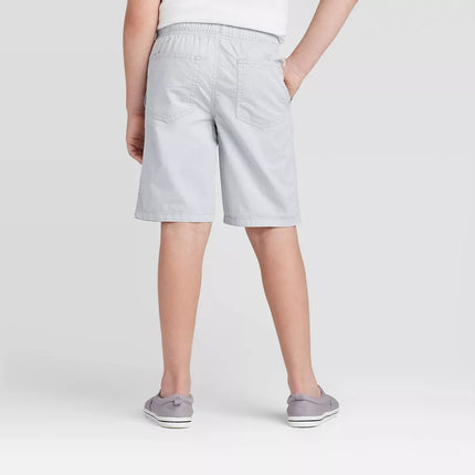 Boys' Light Grey Playwear 'At the Knee' Pull-On Shorts - Cat & Jack™, New- 10-12