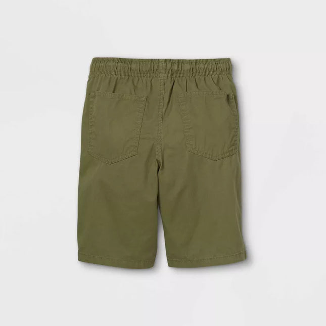 Boys' Olive Green Playwear 'At the Knee' Pull-On Shorts - Cat & Jack™, New- 16-18