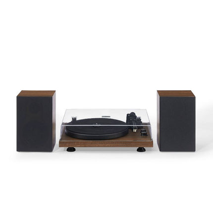 Crosley C62 Shelf System Vinyl Record Player - Walnut - New