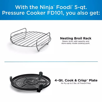 Ninja Foodi 10-in-1 5qt Pressure Cooker and Air Fryer - FD101 (Open Box with Imperfection)