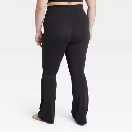 Women's Everyday Soft Ultra High-Rise Flare Leggings - All In Motion™, New - Black, Size 2XL