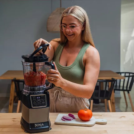 Ninja Kitchen System with Auto-IQ Boost & 7-Speed Blender - Food Processor, 72 oz Capacity, New