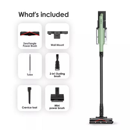 Tineco GO Pet Cordless Stick Vacuum with ZeroTangle Brush Technology, New - Seafoam Green