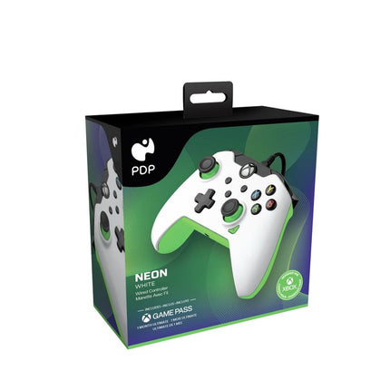 PDP Wired Gaming Controller for Xbox Series X|S/Xbox One - Neon White - New