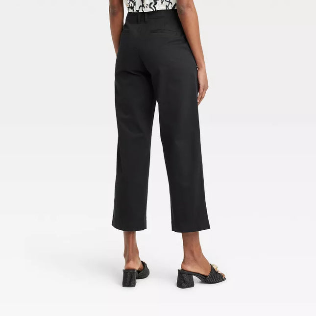 Women's High-Rise Straight Ankle Chino Pants - A New Day™, New, Sizes 6 and 10