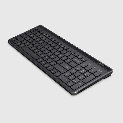 Heyday Bluetooth Wireless Keyboard - Open Box, Black (Windows, Mac, PC, Laptop)